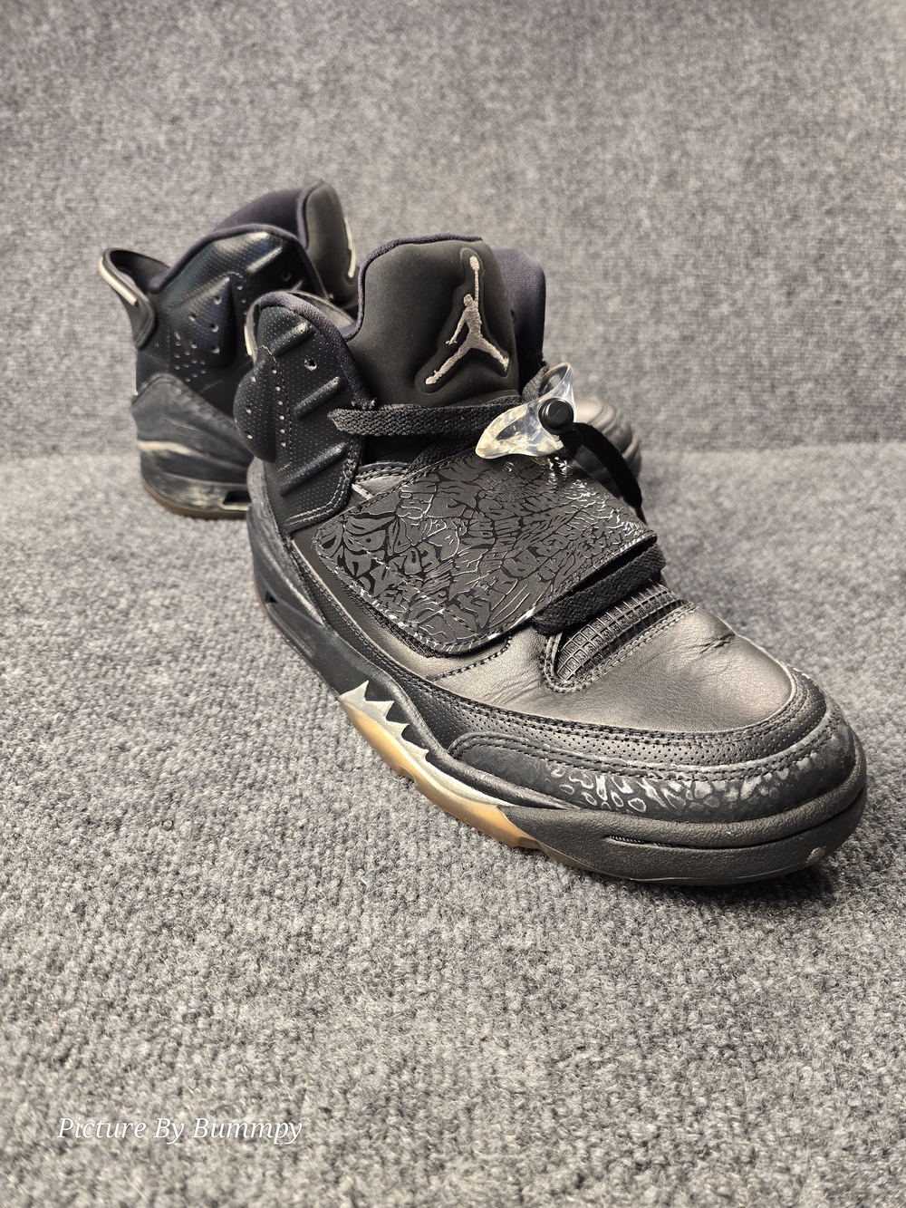 Air Jordan Son of Mars Black Cat Men's Size 8 512245-010 OG Metallic Silver